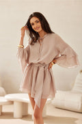 Flowy Tie-Waist Mini Dress Spring Collection