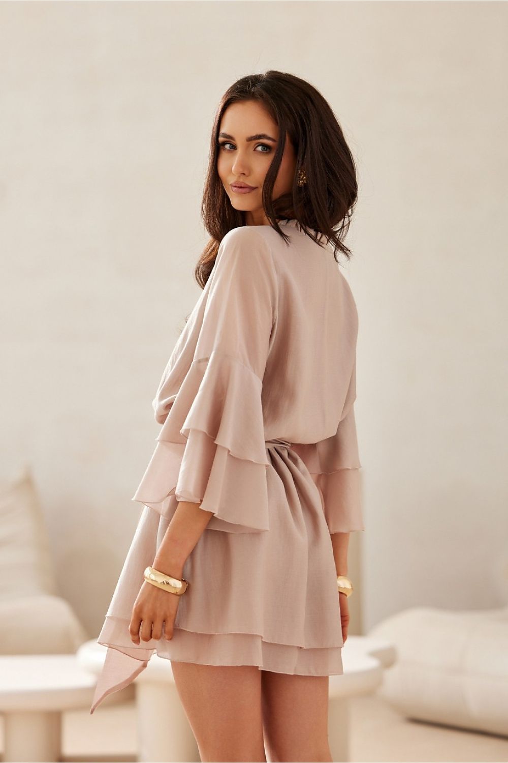 Flowy Tie-Waist Mini Dress Spring Collection