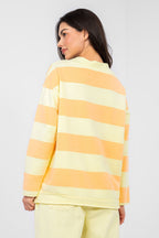 Striped Oversized Necks Blouse